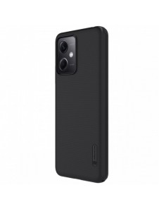 Nillkin Super Frosted Shield-fodral för Xiaomi Redmi Note 12 5G / Poco X5 5G skal + telefonställ svart