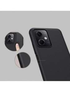 Nillkin Super Frosted Shield-fodral för Xiaomi Redmi Note 12 5G / Poco X5 5G skal + telefonställ svart
