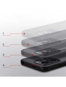 Nillkin Super Frosted Shield-fodral för Xiaomi Redmi Note 12 5G / Poco X5 5G skal + telefonställ svart