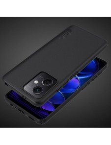 Nillkin Super Frosted Shield-fodral för Xiaomi Redmi Note 12 5G / Poco X5 5G skal + telefonställ svart