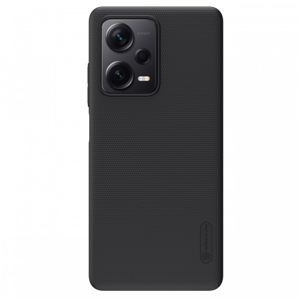 Nillkin Super Frosted Shield-fodral till Xiaomi Redmi Note 12 Pro+ skal + telefonställ svart