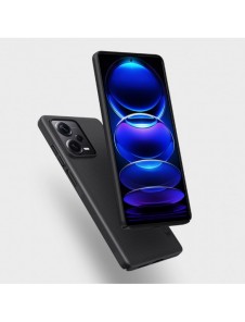 Nillkin Super Frosted Shield-fodral till Xiaomi Redmi Note 12 Pro+ skal + telefonställ svart