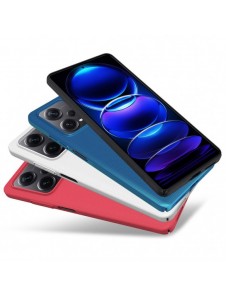 Nillkin Super Frosted Shield-fodral till Xiaomi Redmi Note 12 Pro+ skal + telefonställ svart