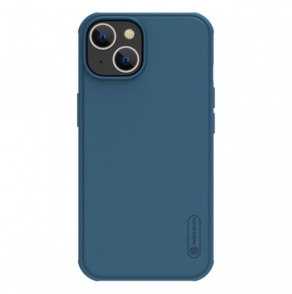 Nillkin Super Frosted Shield Pro fodral iPhone 14 / iPhone 13 bakskal blå