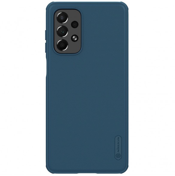 Nillkin Super Frosted Shield Pro hållbart skal till Samsung Galaxy A73 blå
