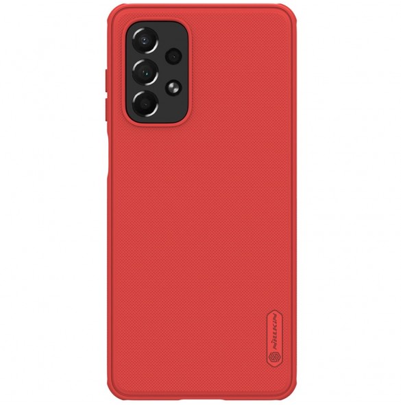 Nillkin Super Frosted Shield Pro hållbart skal till Samsung Galaxy A73 röd