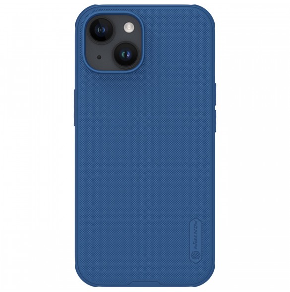 Nillkin Super Frosted Shield Pro förstärkt skal till iPhone 15 Plus - blå