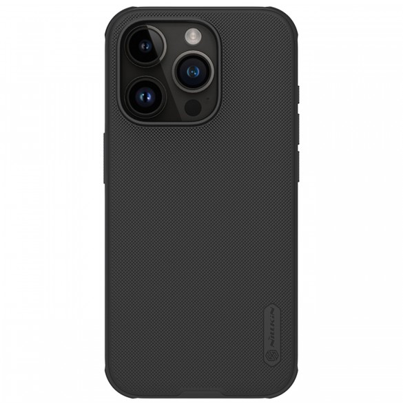 Nillkin Super Frosted Shield Pro förstärkt skal till iPhone 15 Pro - svart