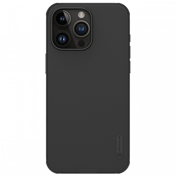 Nillkin Super Frosted Shield Pro förstärkt skal till iPhone 15 Pro Max - svart