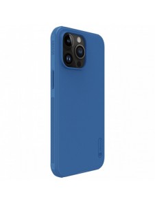 Nillkin Super Frosted Shield Pro förstärkt skal till iPhone 15 Pro Max - blå