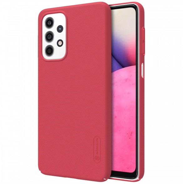 Nillkin Super Frosted Shield förstärkt fodral + ställ Samsung Galaxy A33 5G röd