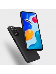 Nillkin Super Frosted Shield härdat fodral + ställ för Xiaomi Redmi Note 11S / Note 11 röd