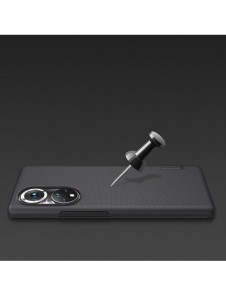 Nillkin Super Frosted Shield härdat fodral + ställ Honor 50 Pro svart