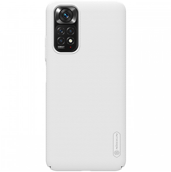 Nillkin Super Frosted Shield härdat skydd + ställ för Xiaomi Redmi Note 11S / Note 11 vit