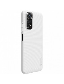 Nillkin Super Frosted Shield härdat skydd + ställ för Xiaomi Redmi Note 11S / Note 11 vit