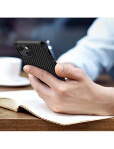 Nillkin Synthetic Fiber Carbon fodral till iPhone 13 svart