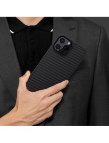 Nillkin Synthetic Fiber Carbon fodral till iPhone 13 Pro Max svart