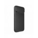 Nillkin Synthetic Fiber S Fodral iPhone 14 Plus med kameraskal svart
