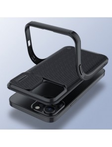 Nillkin Texture Pro Magnetic Case Fodral för iPhone 13 Pro Max Kameraskyddsskal Svart (MagSafe-kompatibel)