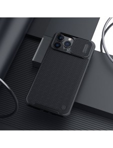 Nillkin Texture Pro Magnetic Case Fodral för iPhone 13 Pro Max Kameraskyddsskal Svart (MagSafe-kompatibel)