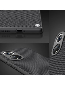 Nillkin Textured Case ett slitstarkt förstärkt fodral med en gelram och nylon på baksidan Honor 50 Pro svart