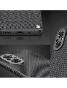 Nillkin Textured Case ett slitstarkt förstärkt fodral med en gelram och nylon på baksidan Honor 50 SE svart