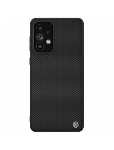 Nillkin Textured Case ett slitstarkt förstärkt fodral med en gelram och nylon på baksidan av Samsung Galaxy A73 svart