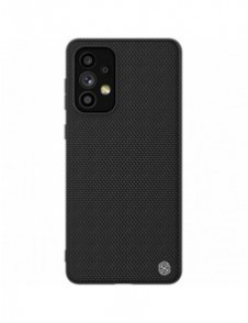 Nillkin Textured Case ett slitstarkt förstärkt fodral med en gelram och nylon på baksidan av Samsung Galaxy A73 svart