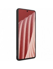 Nillkin Textured Case ett slitstarkt förstärkt fodral med en gelram och nylon på baksidan av Samsung Galaxy A73 svart