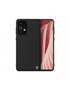 Nillkin Textured Case ett slitstarkt förstärkt fodral med en gelram och nylon på baksidan av Samsung Galaxy A73 svart