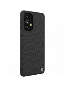 Nillkin Textured Case ett slitstarkt förstärkt fodral med en gelram och nylon på baksidan av Samsung Galaxy A73 svart