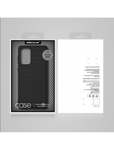 Nillkin Textured Case ett slitstarkt förstärkt fodral med en gelram och nylon på baksidan av Samsung Galaxy A73 svart
