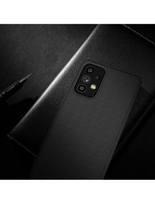 Nillkin Textured Case ett slitstarkt förstärkt fodral med en gelram och nylon på baksidan av Samsung Galaxy A73 svart
