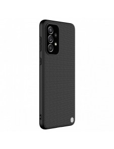 Nillkin Textured Case Slitstarkt förstärkt fodral med gelram och nylon på baksidan för Samsung Galaxy A33 5G svart
