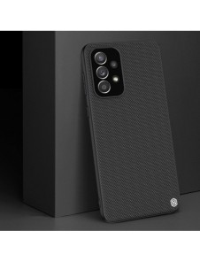 Nillkin Textured Case Slitstarkt förstärkt fodral med gelram och nylon på baksidan för Samsung Galaxy A33 5G svart