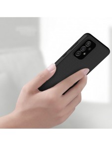 Nillkin Textured Case Slitstarkt förstärkt fodral med gelram och nylon på baksidan för Samsung Galaxy A33 5G svart