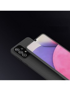 Nillkin Textured Case Slitstarkt förstärkt fodral med gelram och nylon på baksidan för Samsung Galaxy A33 5G svart
