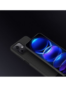 Nillkin Textured Case för Xiaomi Redmi Note 12 5G / Poco X5 5G Förstärkt nylonskydd Svart