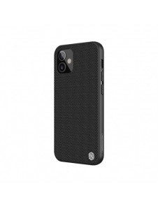 Nillkin Textured Case robust skal med gelram och nylon på baksidan iPhone 12 mini svart