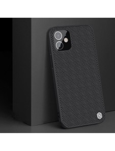 Nillkin Textured Case robust skal med gelram och nylon på baksidan iPhone 12 mini svart