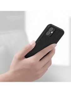 Nillkin Textured Case robust skal med gelram och nylon på baksidan iPhone 12 mini svart