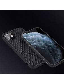 Nillkin Textured Case robust skal med gelram och nylon på baksidan iPhone 12 mini svart