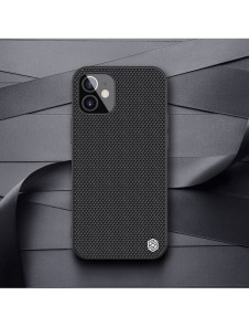 Nillkin Textured Case robust skal med gelram och nylon på baksidan iPhone 12 mini svart