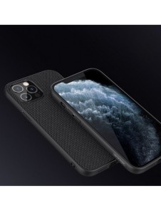 Nillkin Textured Case robust skal med gelram och nylon på baksidan iPhone 12 Pro Max svart