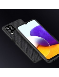 Nillkin Textured Case robust skal med gelram och nylon på baksidan Samsung Galaxy A22 4G svart