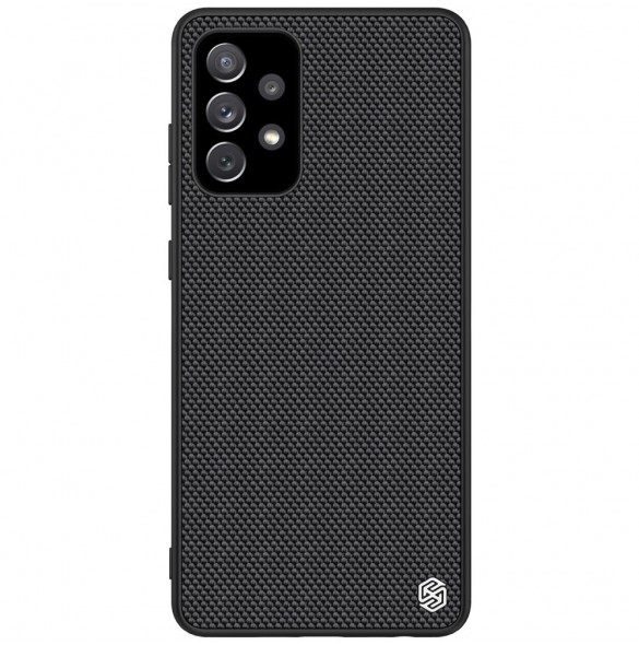 Nillkin Textured Case robust skal med gelram och nylon på baksidan Samsung Galaxy A72 4G svart