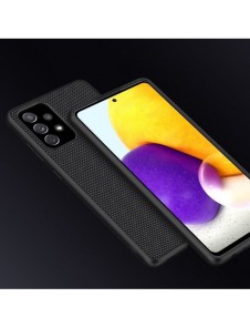 Nillkin Textured Case robust skal med gelram och nylon på baksidan Samsung Galaxy A72 4G svart
