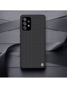 Nillkin Textured Case robust skal med gelram och nylon på baksidan Samsung Galaxy A72 4G svart