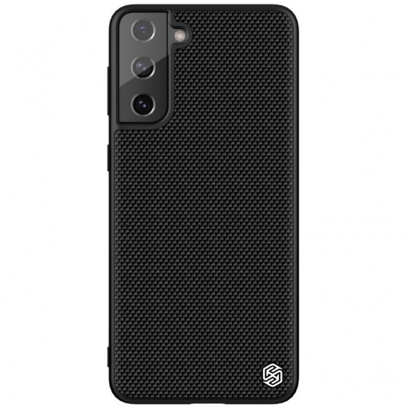 Nillkin Textured Case robust skal med gelram och nylon på baksidan Samsung Galaxy S21+ 5G svart