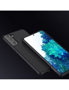 Nillkin Textured Case robust skal med gelram och nylon på baksidan Samsung Galaxy S21+ 5G svart